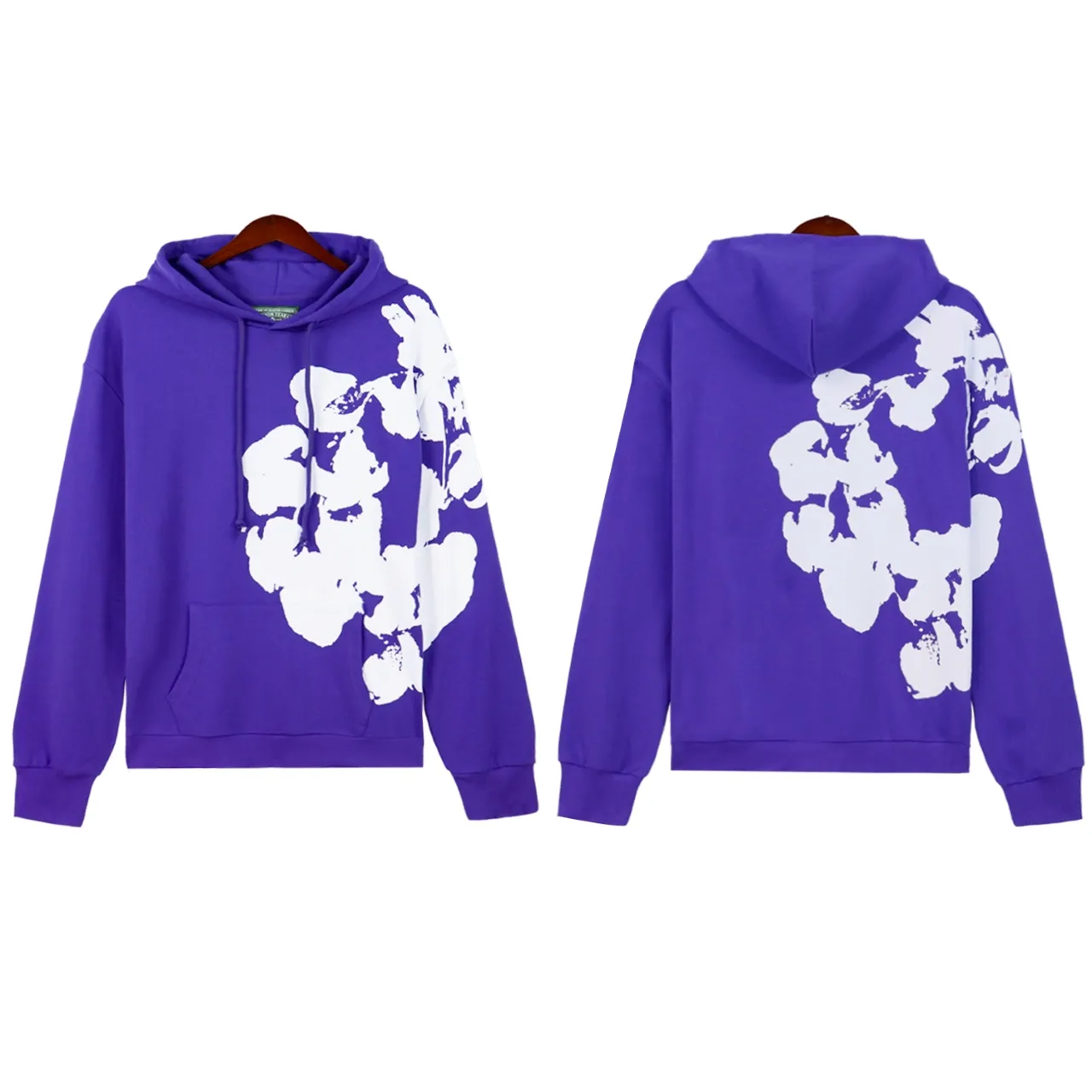 Style number: 5671 Fabric: 380g terry Real stock DENIM TEARS main line kapok sweatshirt oversized garland hoodie Color: black gray purple code number: S M L XL